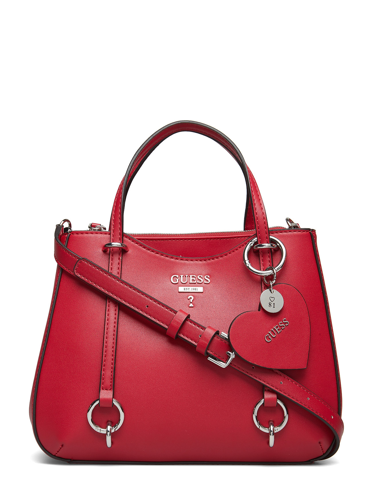 Leanne Small Society Satchel Bags Top Handle Rood Guess guess kopen in de aanbieding