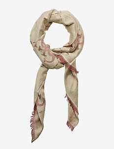 GUESS VINTAGE SCARF 78X180 - MERLOT