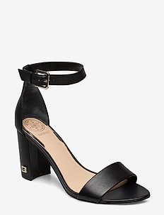 guess black sandal heels