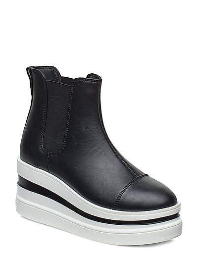 Kellyn/Stivaletto /Lea Shoes Boots Ankle Boots Ankle Boots Flat Heel Schwarz GUESS