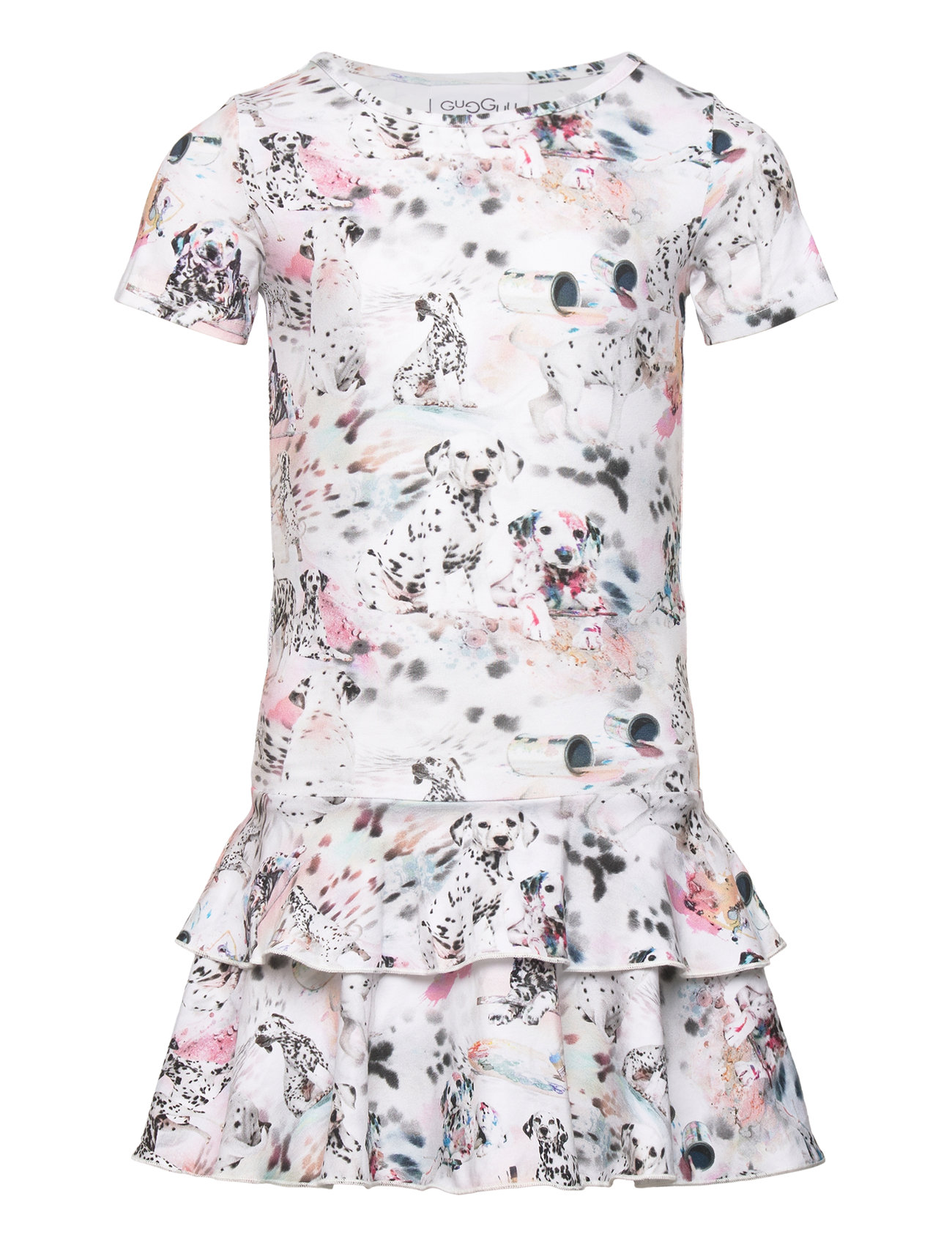 Print Frilla T-Shirt Dress Dresses & Skirts Dresses Casual Dresses Short-sleeved Casual Dresses Multi/patterned Gugguu