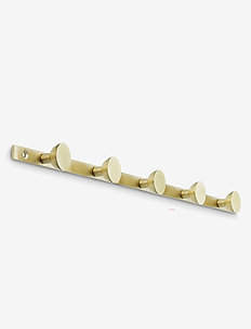 Geometric Hook Rack - naulakot & koukut - brass