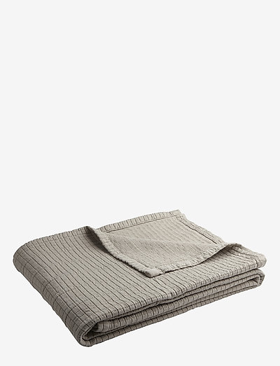 Kaya sengetæppe - sengetæpper - grey beige