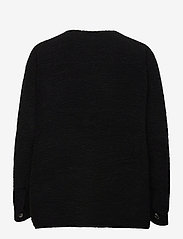 H2O Fagerholt - Checket Pile Shirt Jacket - black - 1