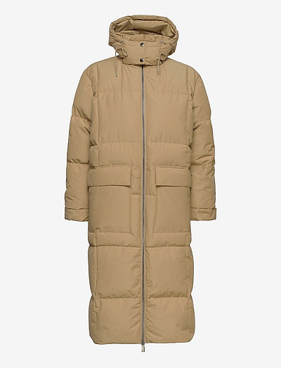 Keeper Long Jacket - padded coats - khaki