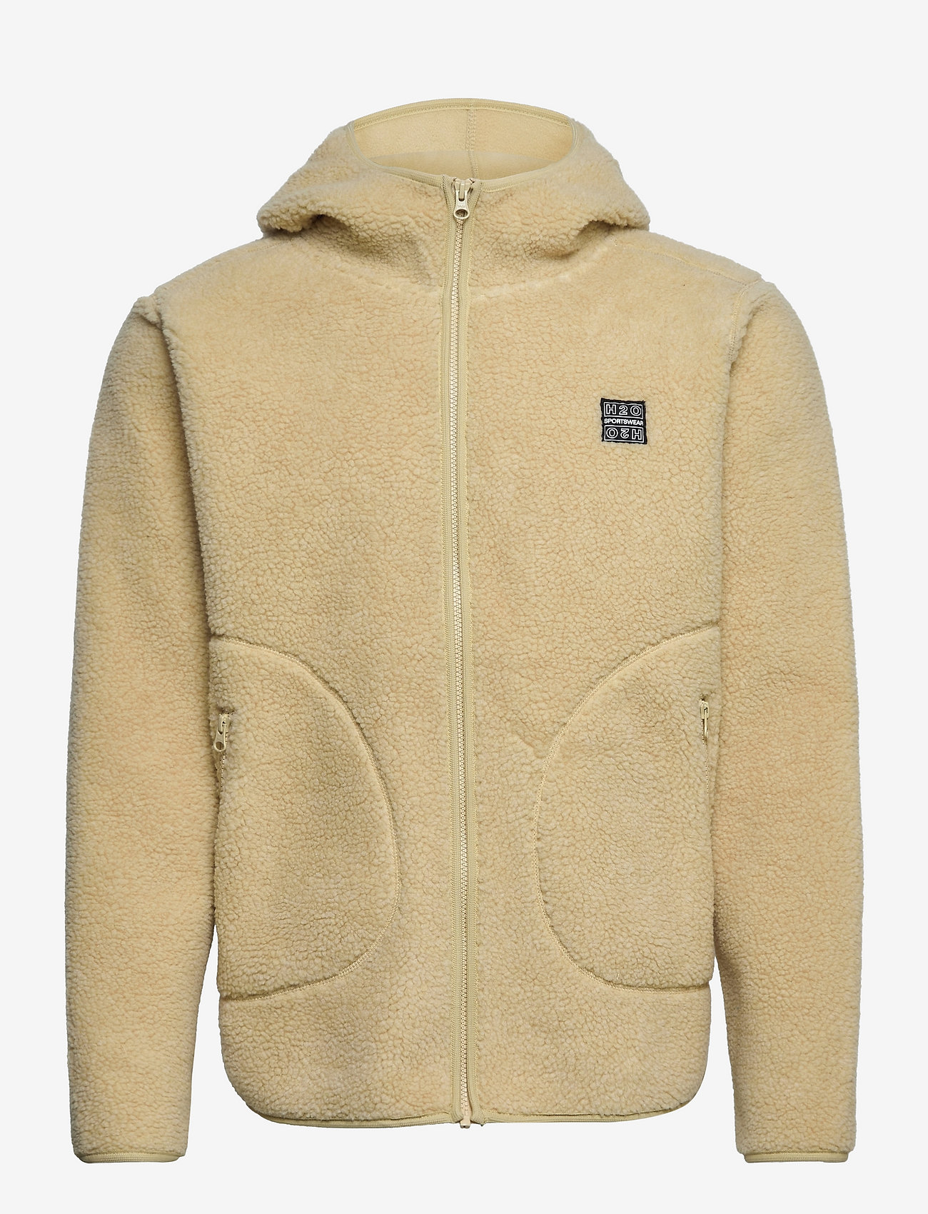 hooded pile jacket