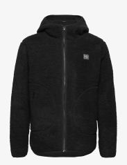 hooded pile jacket