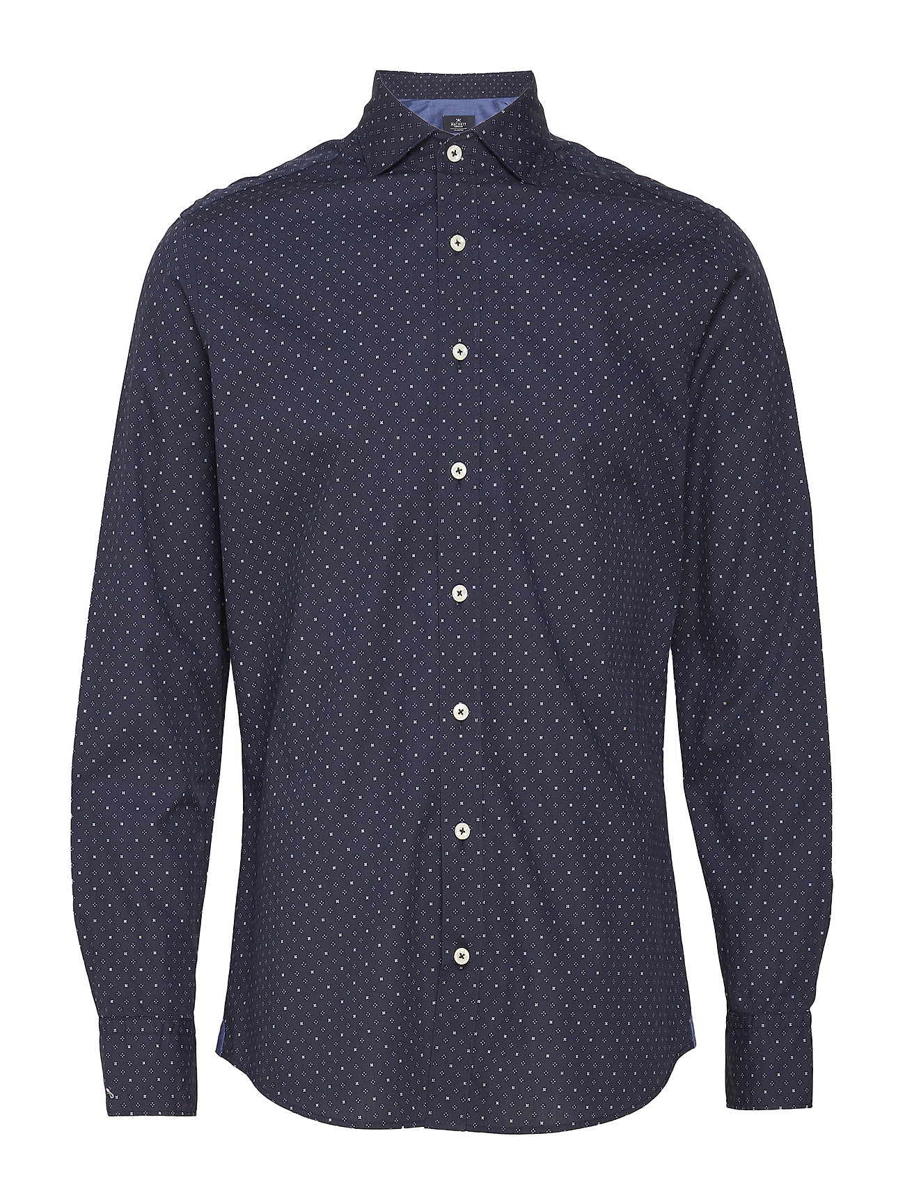Dots And Crosses Print Overhemd Business Blauw Hackett hackett kopen in de aanbieding Dots And Crosses Print Overhemd Business Blauw Hackett hackett kopen in de aanbieding