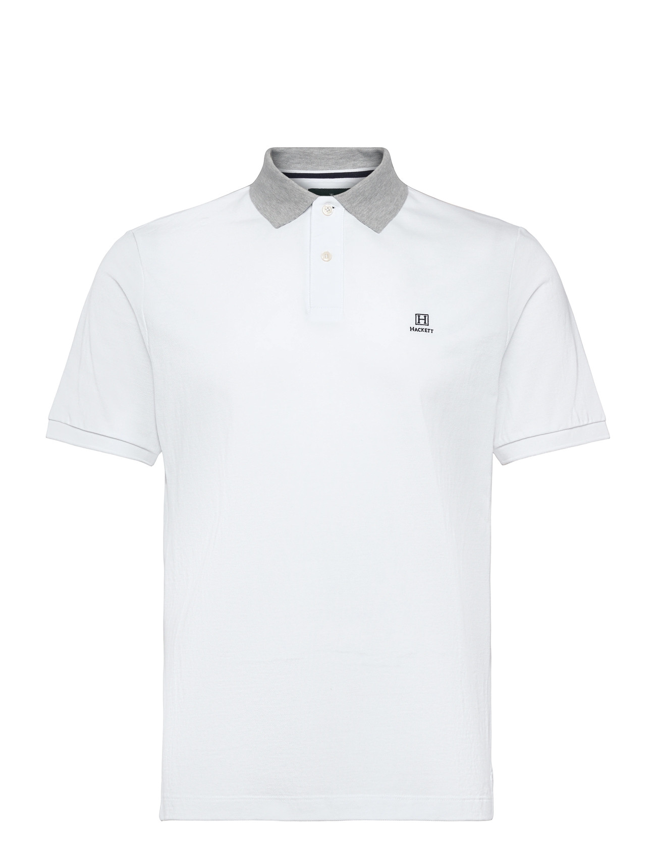 Hackett London Heritage H Stripe Trim, XXL, White, Poloer > Kortærmede, Herre