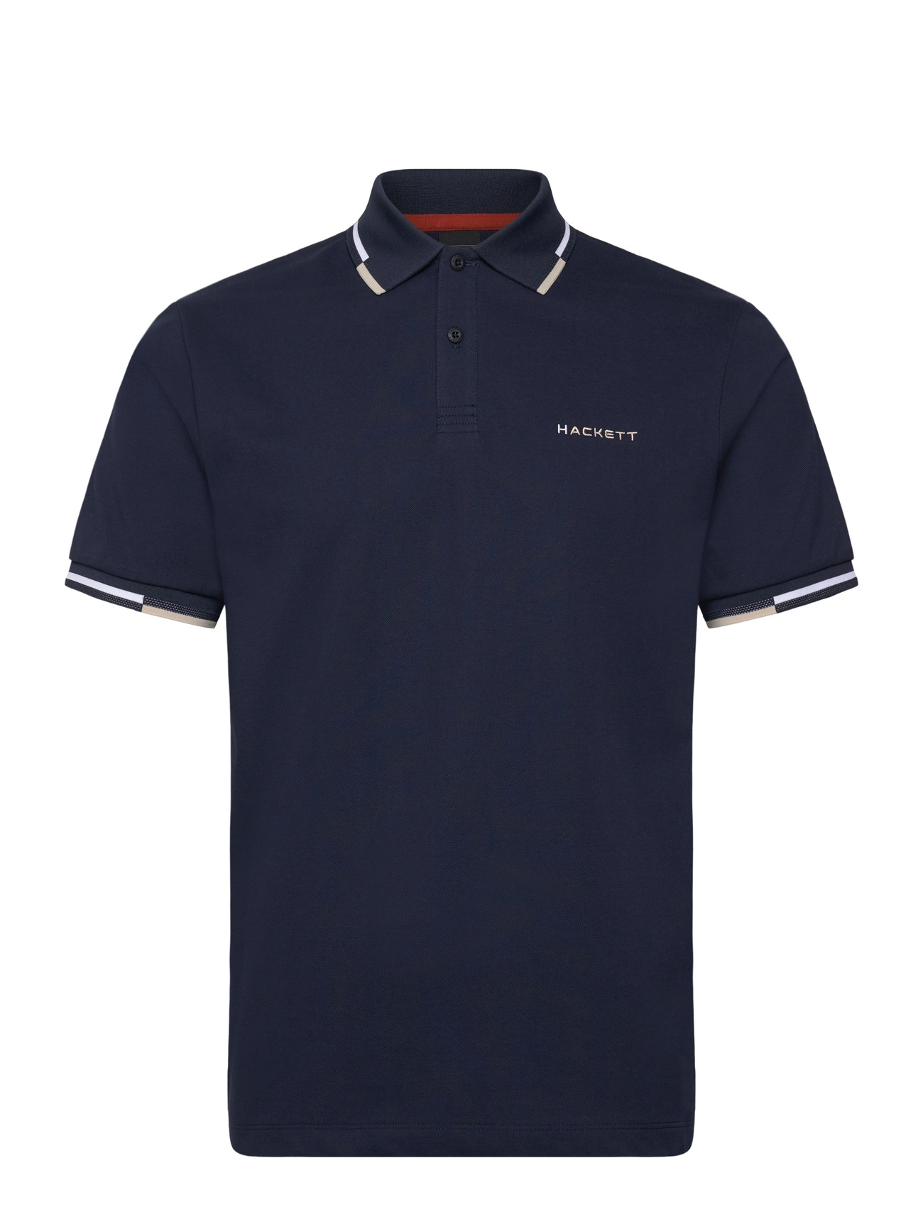 Hackett London Hs Coast Tipped Polo, XXL, Navy, Poloer > Kortærmede, Herre