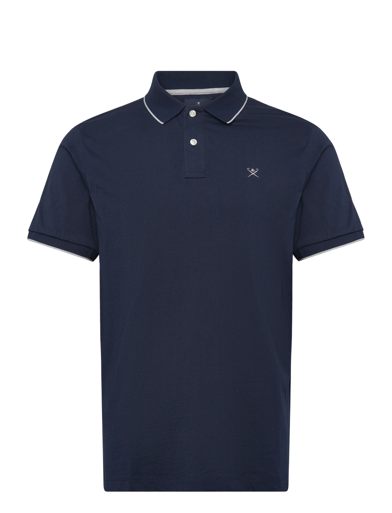Hackett London Tipped Jersey Polo, XXL, Navy, Poloer > Kortærmede, Herre