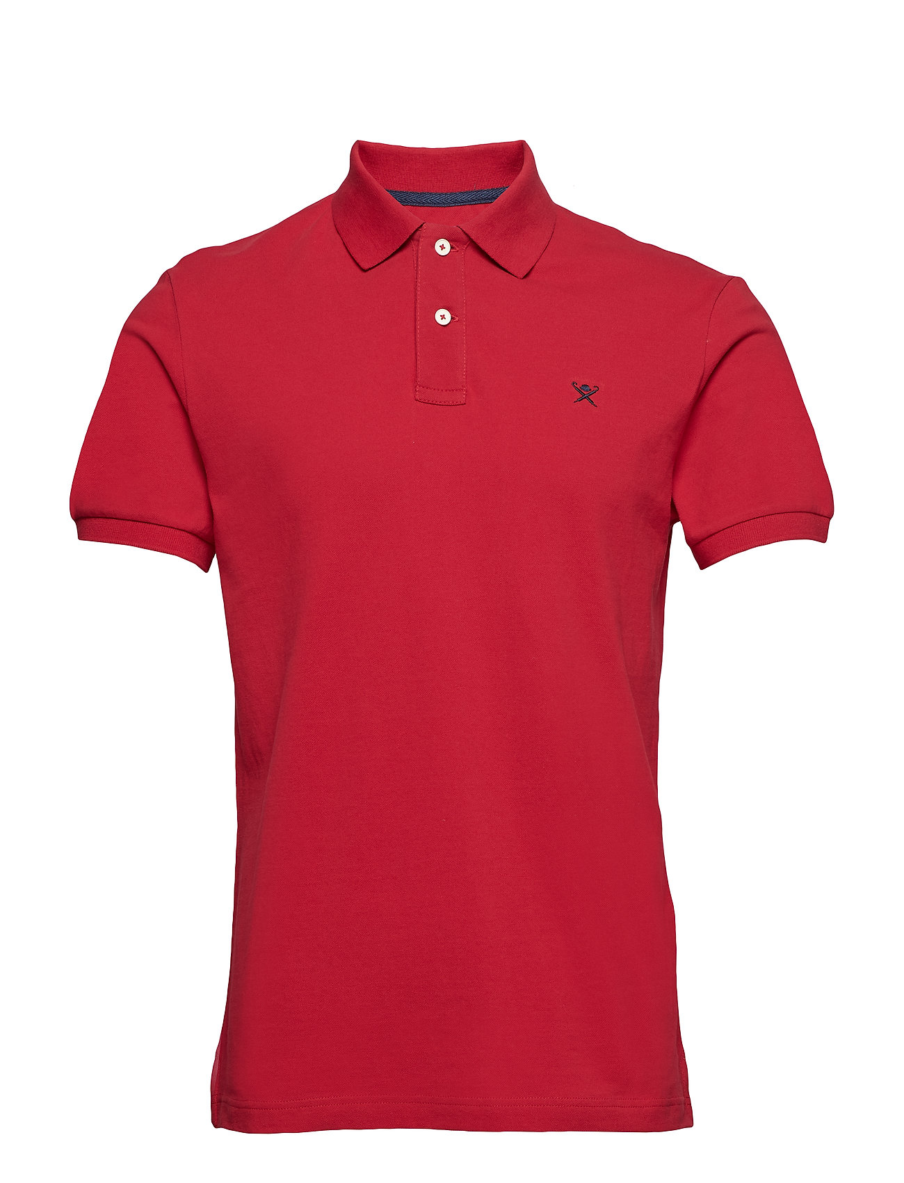 Slim Fit Logo Coltrui Met Korte Mouwen Rood Hackett hackett kopen in de aanbieding