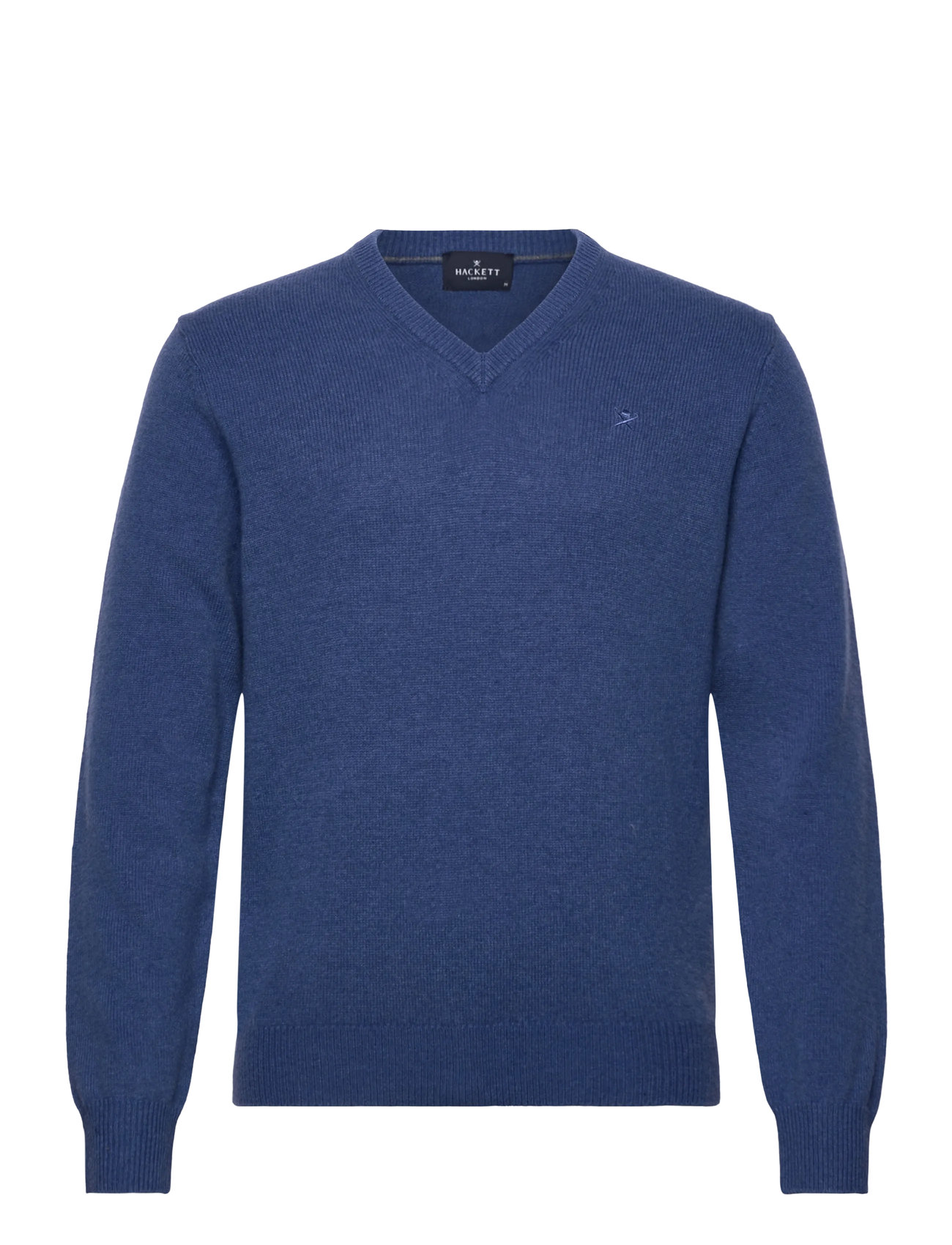 HACKETT LONDON Lammwolle V Neck Blau - XL - Herren