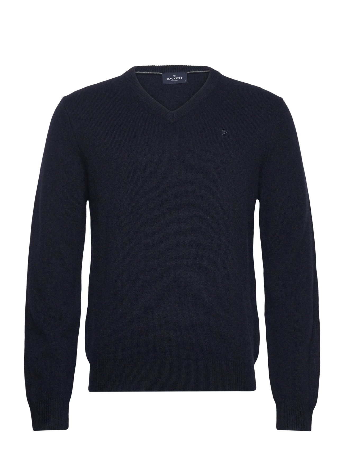 Hackett London Lambswool V Neck, M, Navy, Strik > V-Halse, Herre