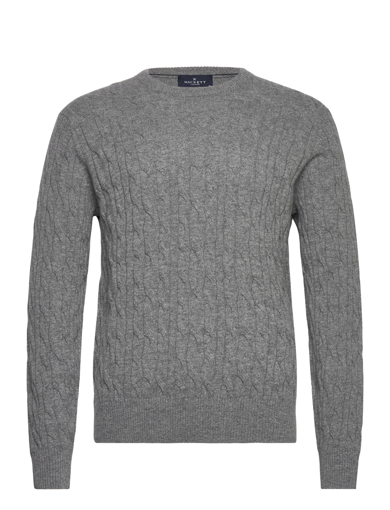 HACKETT LONDON Lw Cable Crew Grau - XXL - Herren