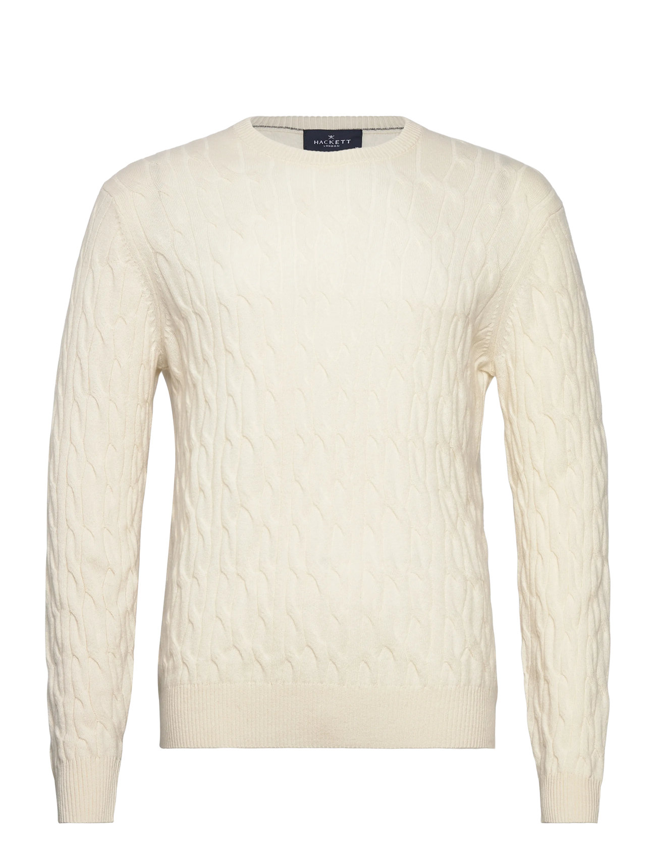 HACKETT LONDON Lw Cable Crew Cream - XL - Herren