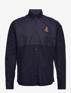 HERITAGE NAVY PANEL - chemises basiques - navy