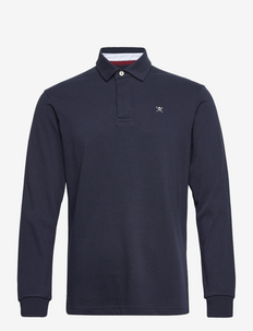 REFINED RUGBY - polos à manches longues - navy blazer