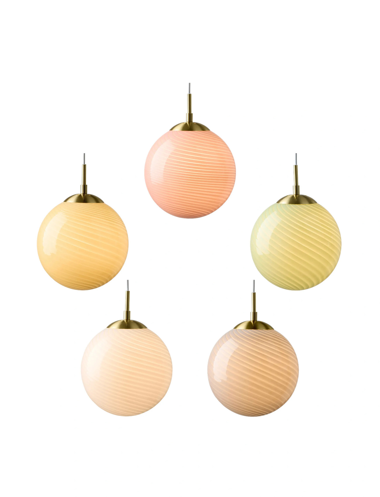 Halo Design Candy Ball Pendant, Ø 30 cm, Gold, Loftslamper > Pendellamper, Unisex