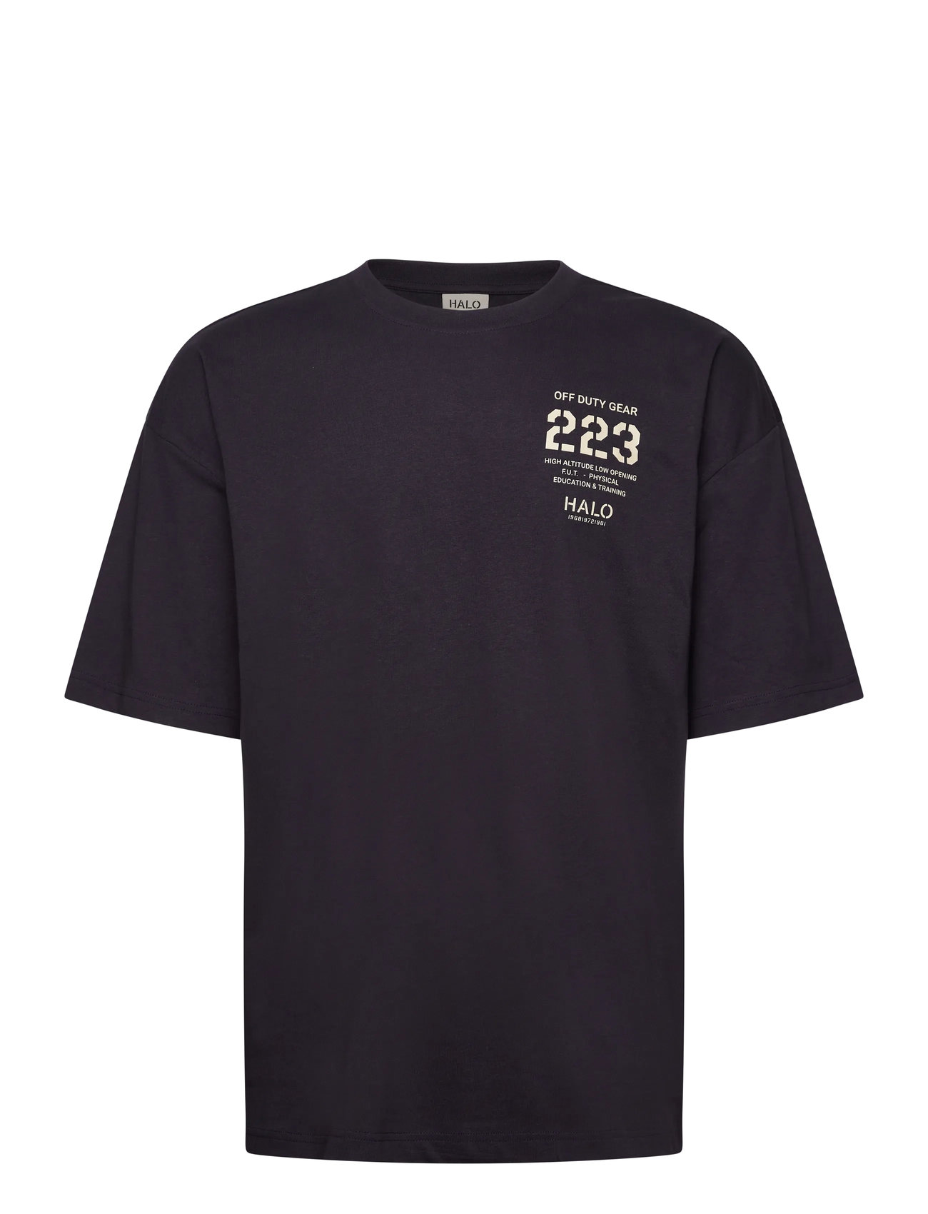 HALO Halo Graphic Boxy T-Shirt, XS, Navy, T-Shirts > Kortærmede, Herre