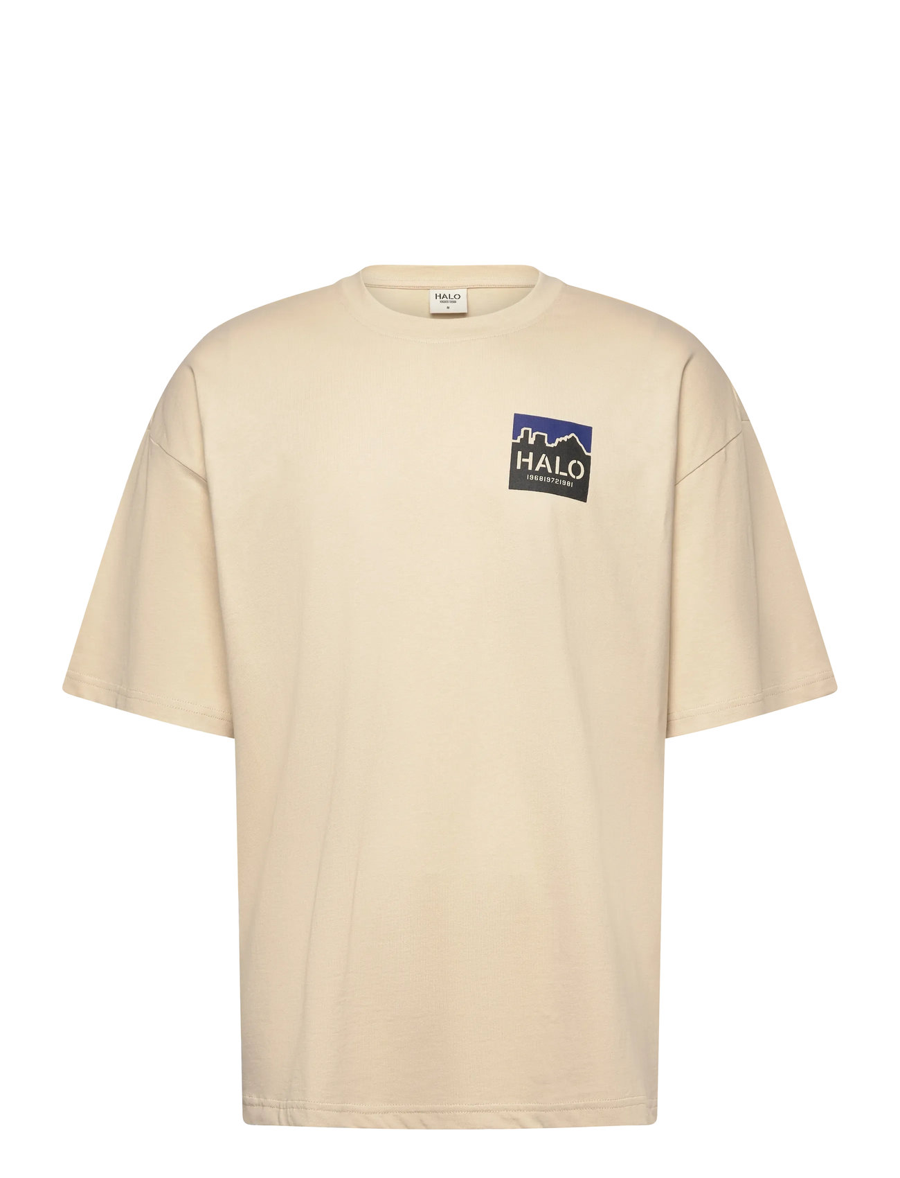 HALO Halo Graphic Boxy T-Shirt Beige - XS - Herren