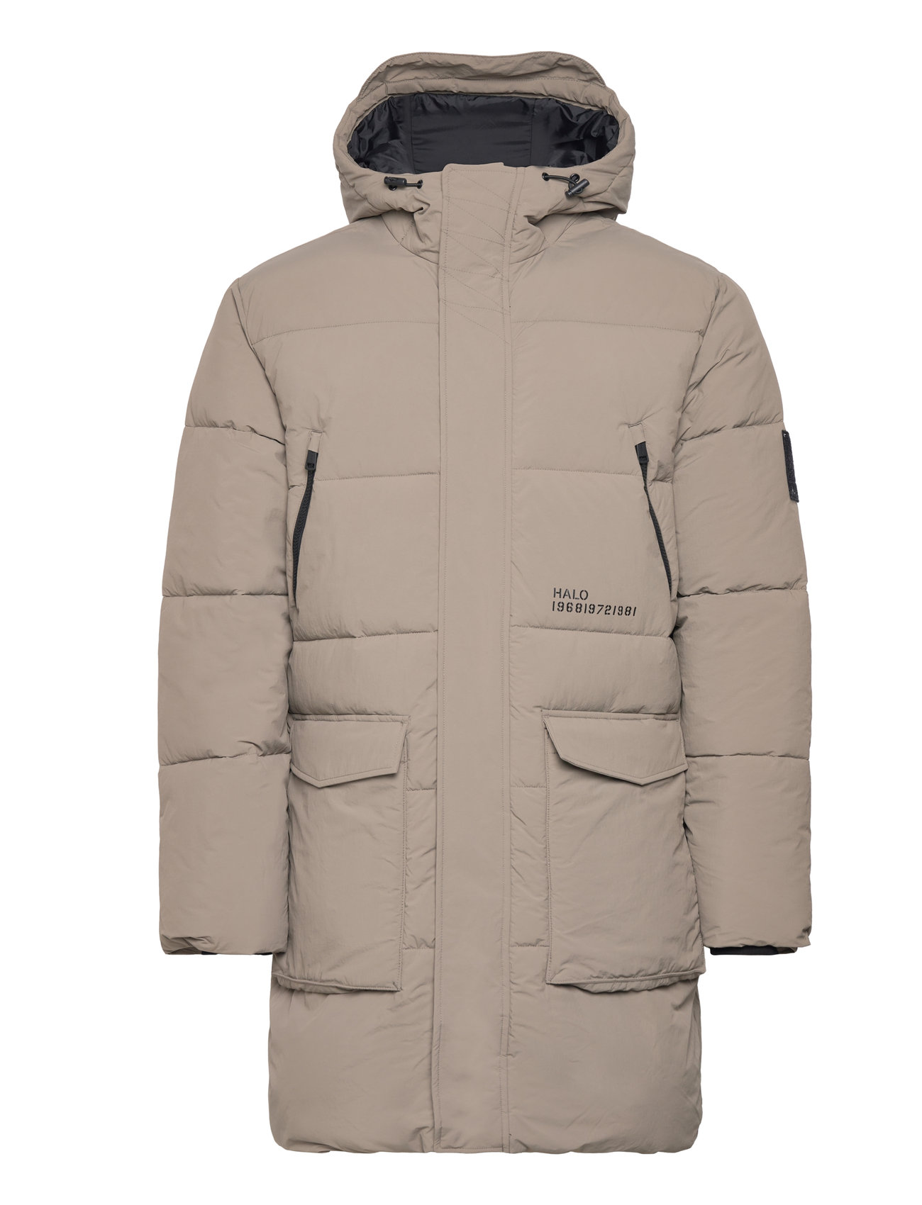 Halo Thermolite Long Puffer Sport Jackets Parkas Beige HALO