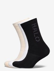 HALO - HALO 3-PACK SOCKS - yoga socks - silver birch/black/white - 0