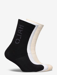 HALO - HALO 3-PACK SOCKS - yoga socks - silver birch/black/white - 1