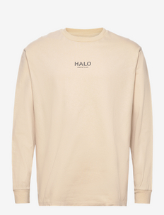 HALO HEAVY GRAPHIC T-SHIRT L/S - pitkähihaiset - oyster gray