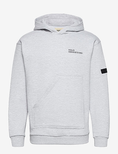 HALO COTTON HOODIE - sweatshirts & hoodies - lt grey melange