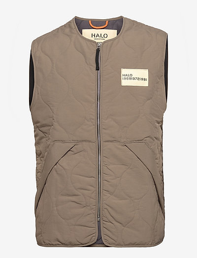HALO QUILTED VEST - down- & padded jackets - morel