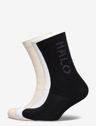 HALO 3-PACK SOCKS - chaussettes de yoga - silver birch/black/white