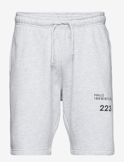 HALO COTTON SHORTS - sweat shorts - light grey melange
