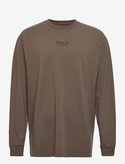 HALO GRAPHIC L/S TEE - oberteile & t-shirts - major brown