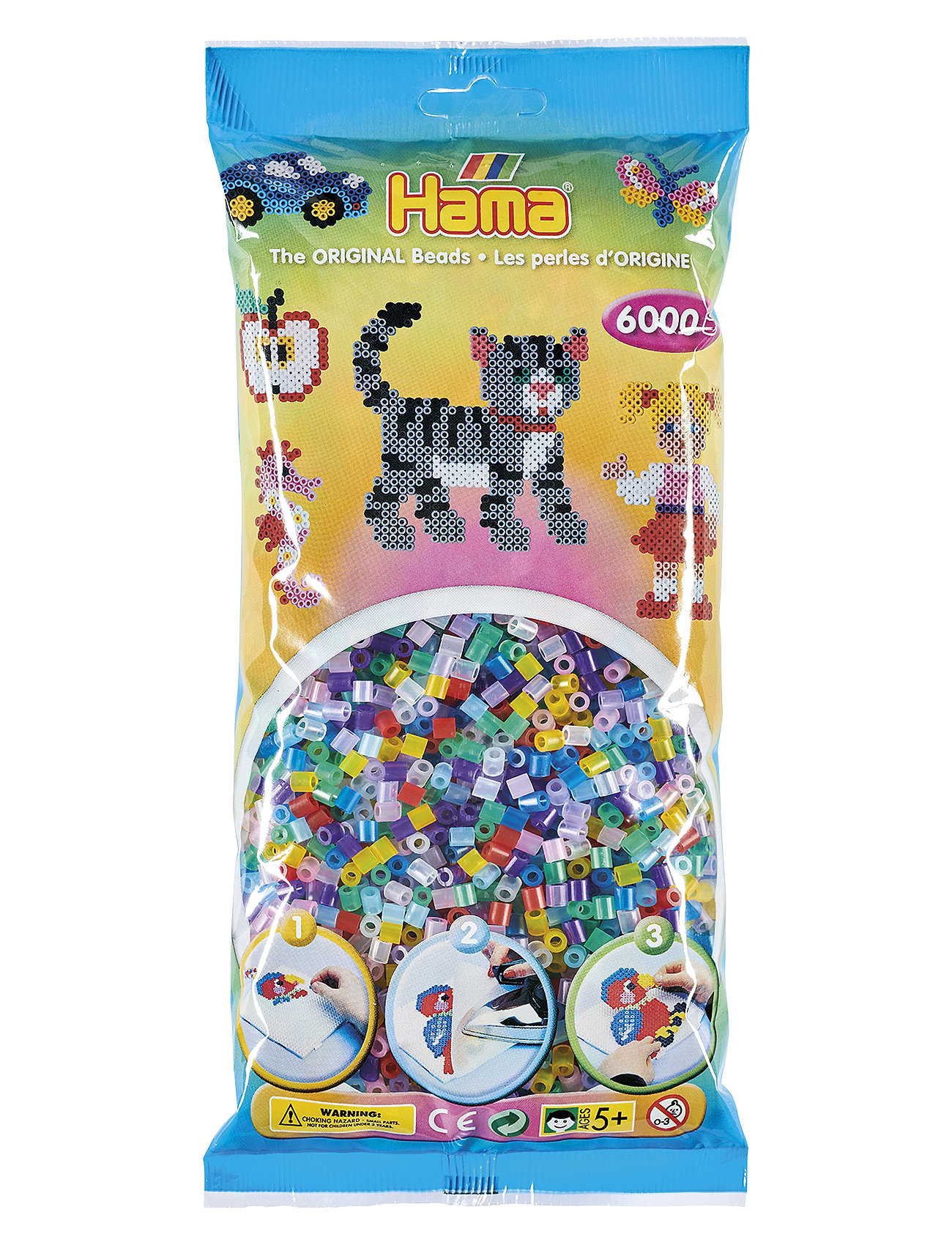 Midi Beads 6000 Pcs Mix 53 Toys Creativity Drawing & Crafts Craft Pearls Multi/patterned Hama