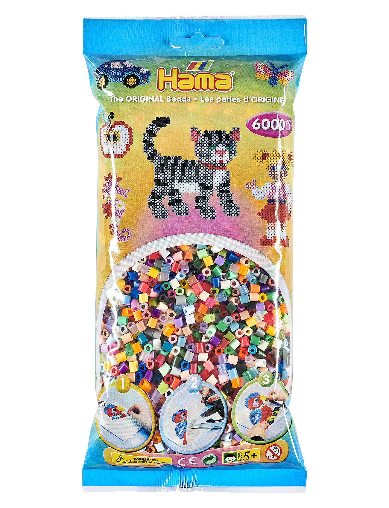 Midi Beads 6000 Pcs Mix 568 Toys Creativity Drawing & Crafts Craft Pearls Multi/patterned Hama