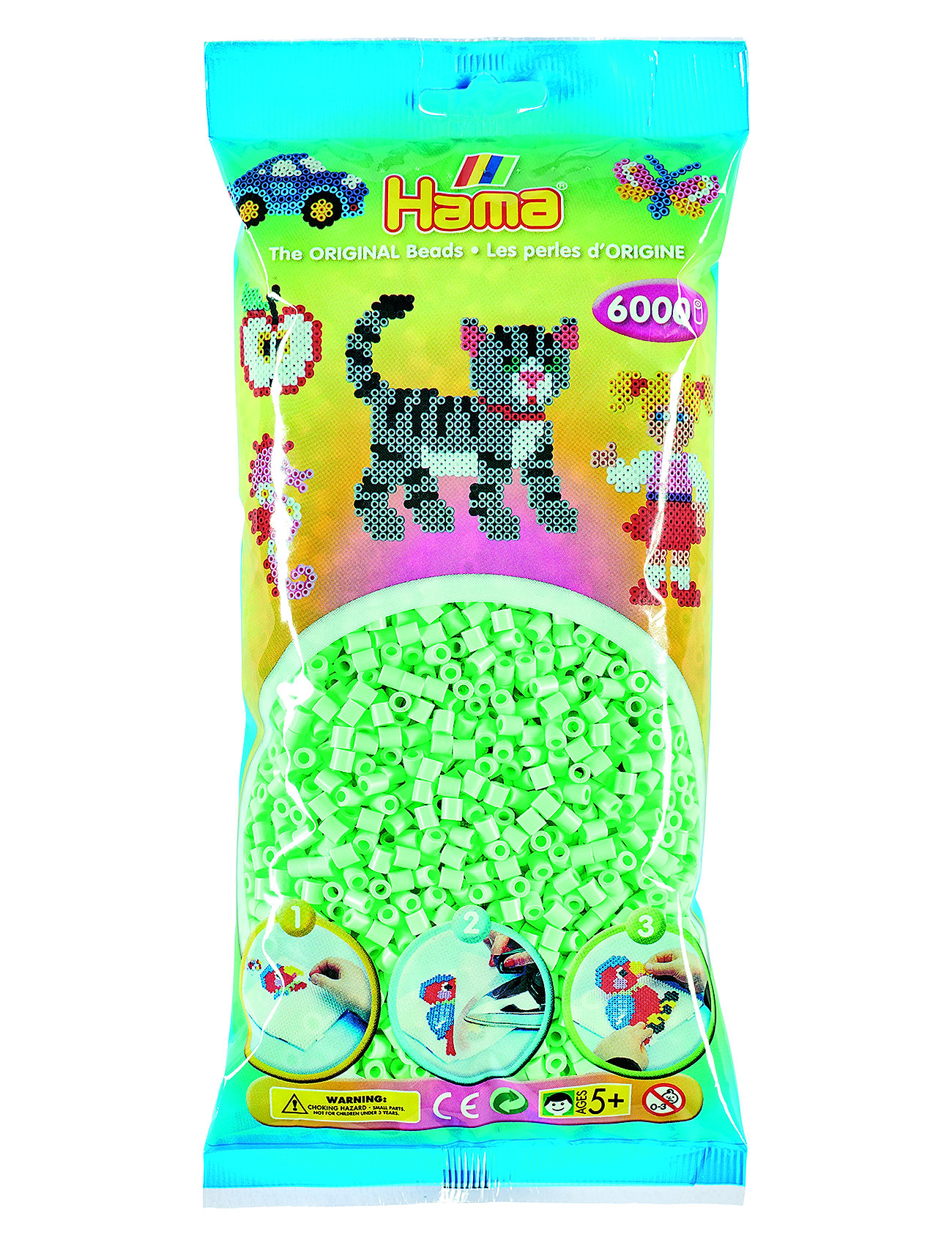 Midi Beads 6000 Pcs Pastel Mint Toys Creativity Drawing & Crafts Craft Pearls Multi/patterned Hama