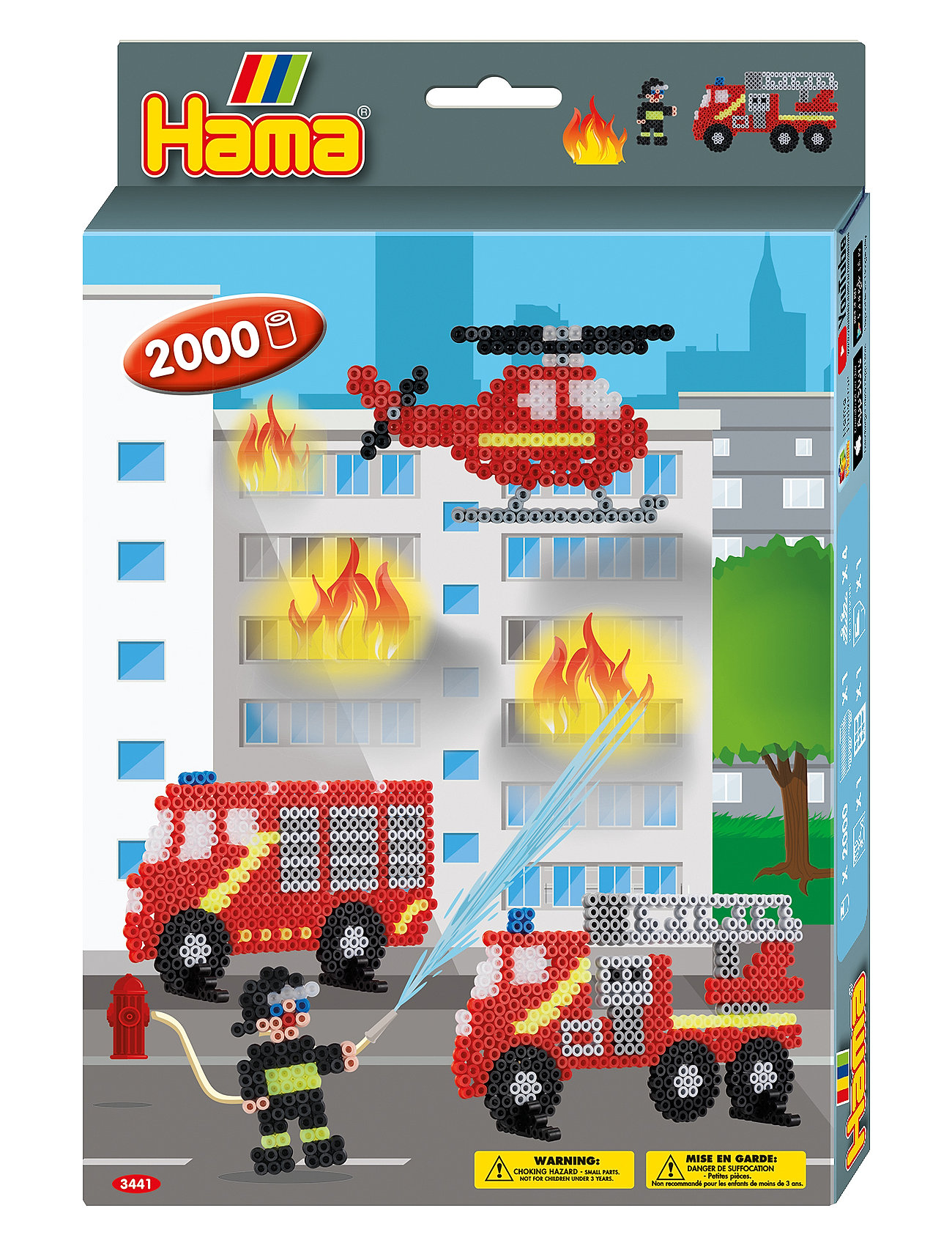 Hama Hama Midi Hanging Box Fire Fighters 2000 Pcs Multi/patterned