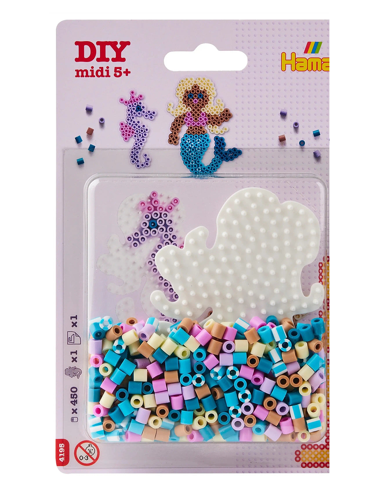 Hama Hama Midi Small Blister Kit Mermaid 450 Pcs., One Size, Multi/patterned, Håndværk > Håndværkssæt, Børn