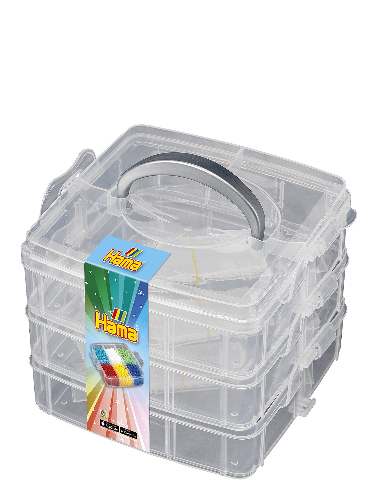 Hama Midi Small Storage Box Empty Toys Creativity Drawing & Crafts Craft Pearls Multi/patterned Hama
