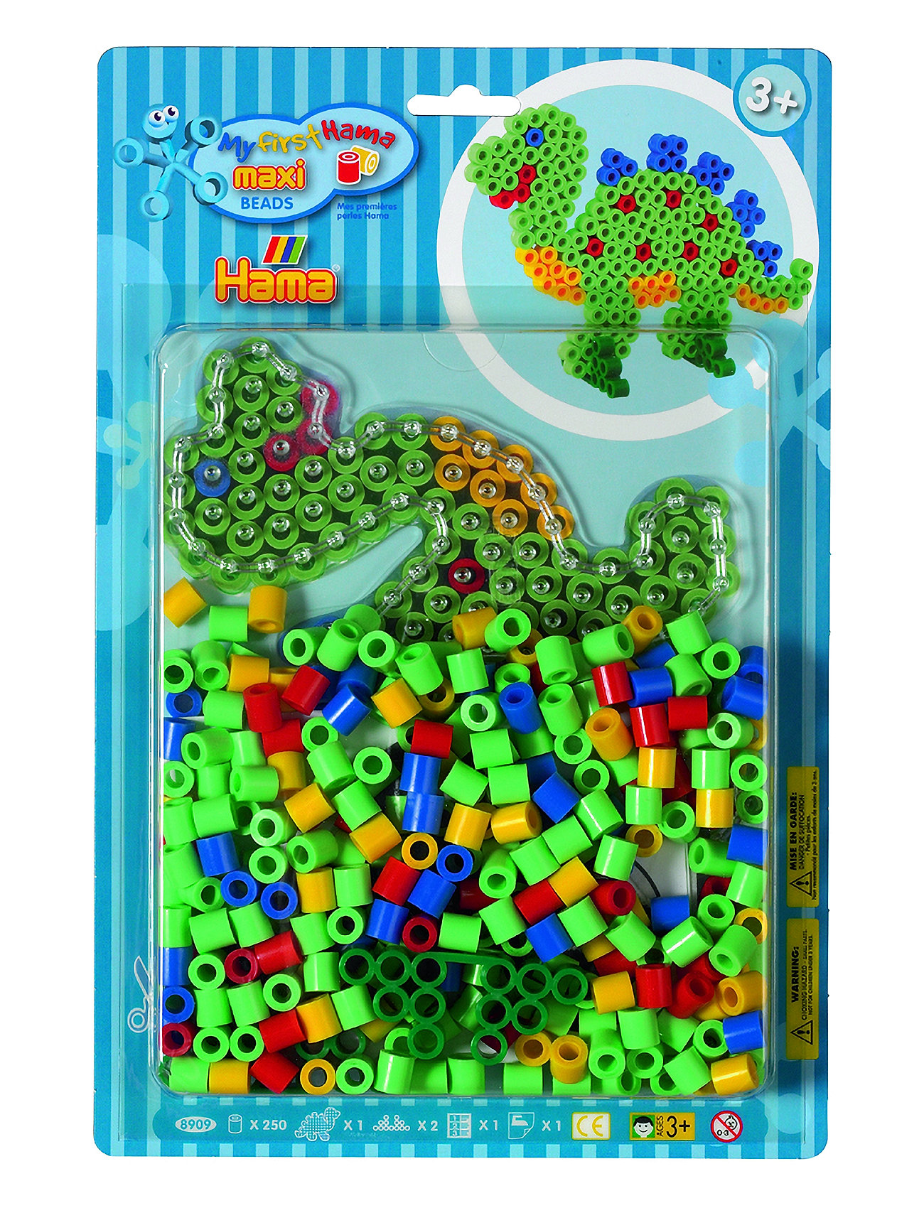 Hama Hama Maxi Beads Kit 250 Pcs Dinosaur Multi/patterned