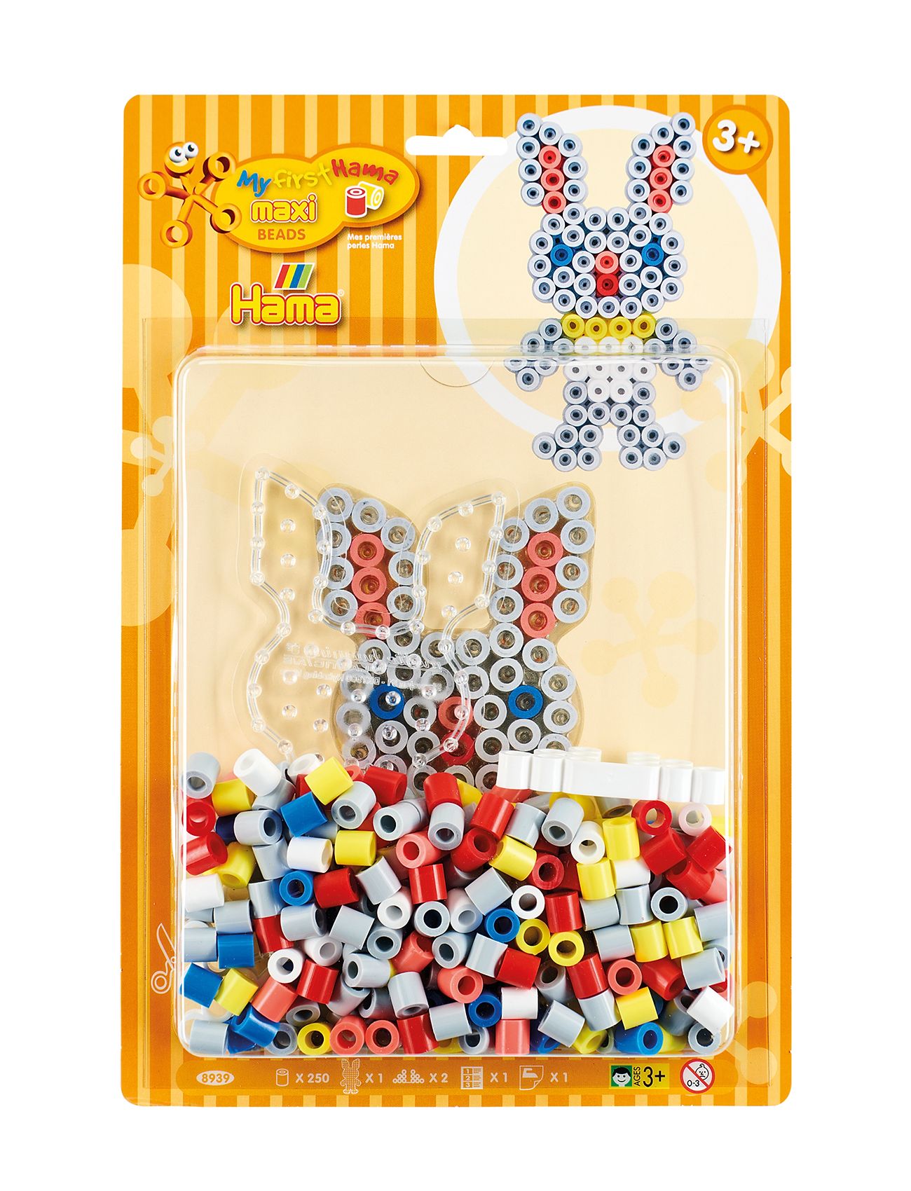 Hama Hama Maxi Beads Kit 250 Pcs Bunny Multi/patterned