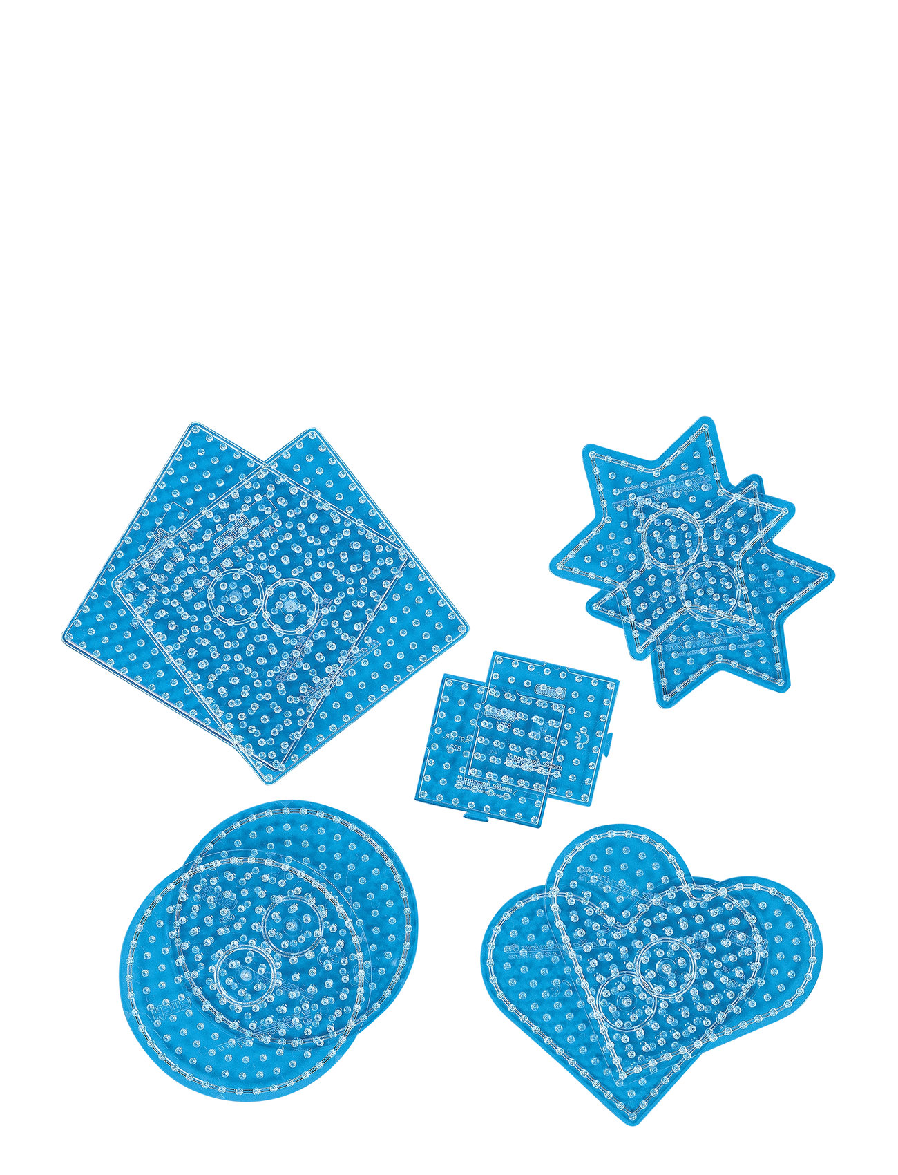 Hama Maxi 10 Pegboards Geometric Shapes Toys Creativity Drawing & Crafts Craft Pearls Blue Hama