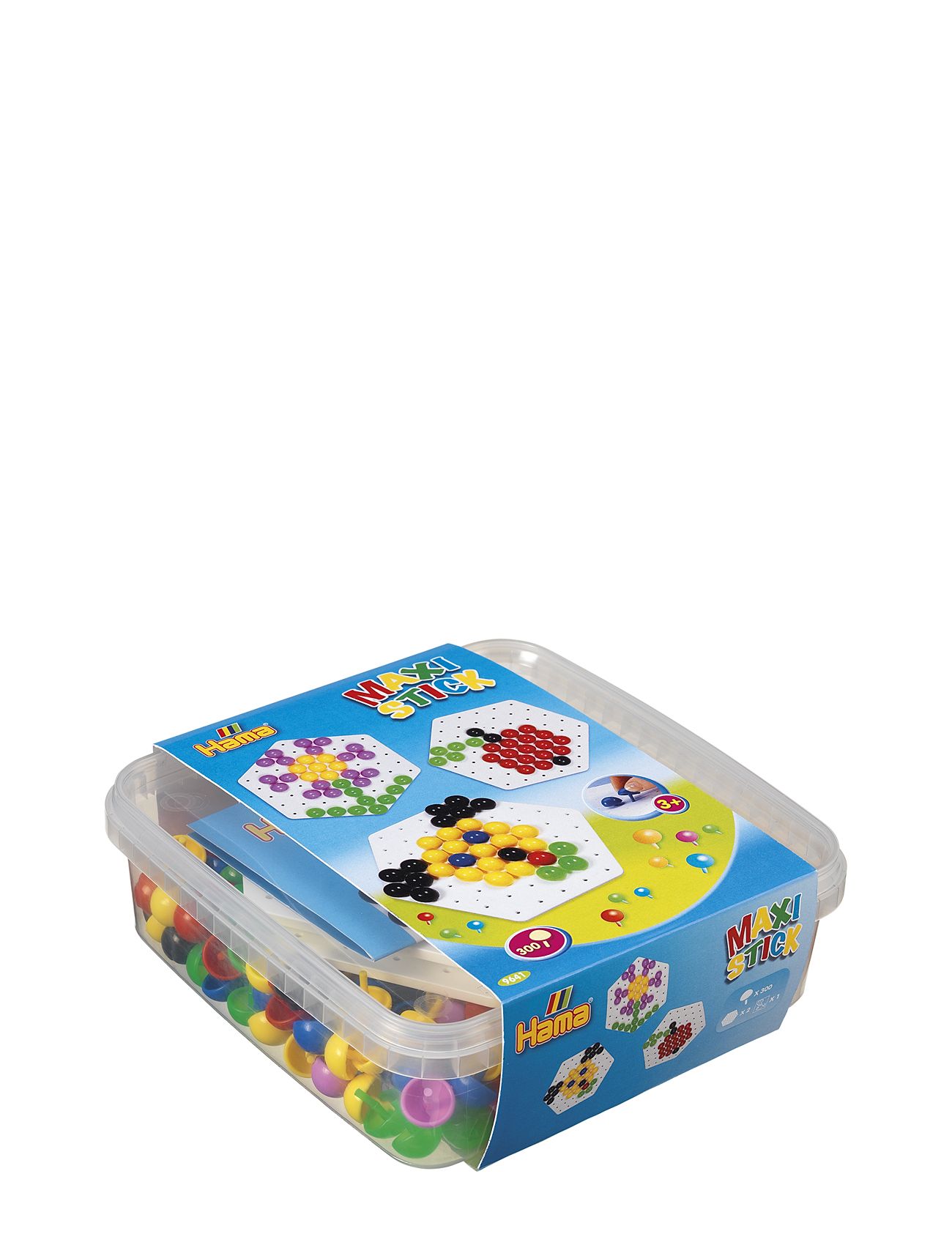 Hama Maxi Stick Box 300 Pcs. Toys Creativity Drawing & Crafts Craft Pearls Multi/patterned Hama