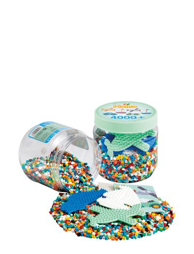 Hama Beads 4,000 Piece Set With 3 Pegboards - Creative Arts & Crafts Bead Kit For Kids