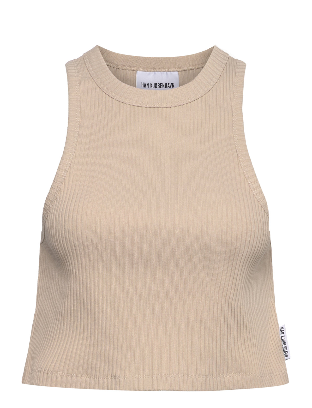 Cropped Racer Top Beige HAN Kjøbenhavn