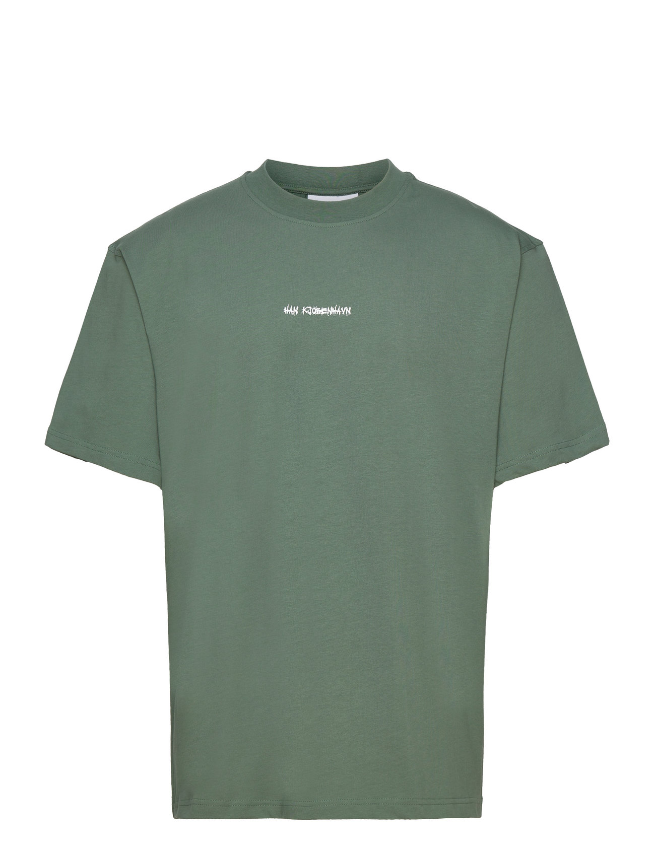 Boxy Tee S/S Artwork Green HAN Kjøbenhavn