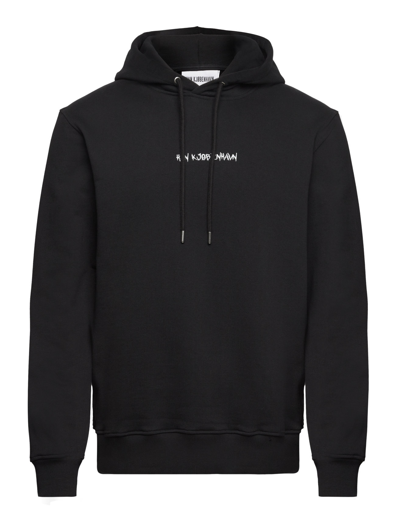 Graphic Font Regular Hoodie Black HAN Kjøbenhavn