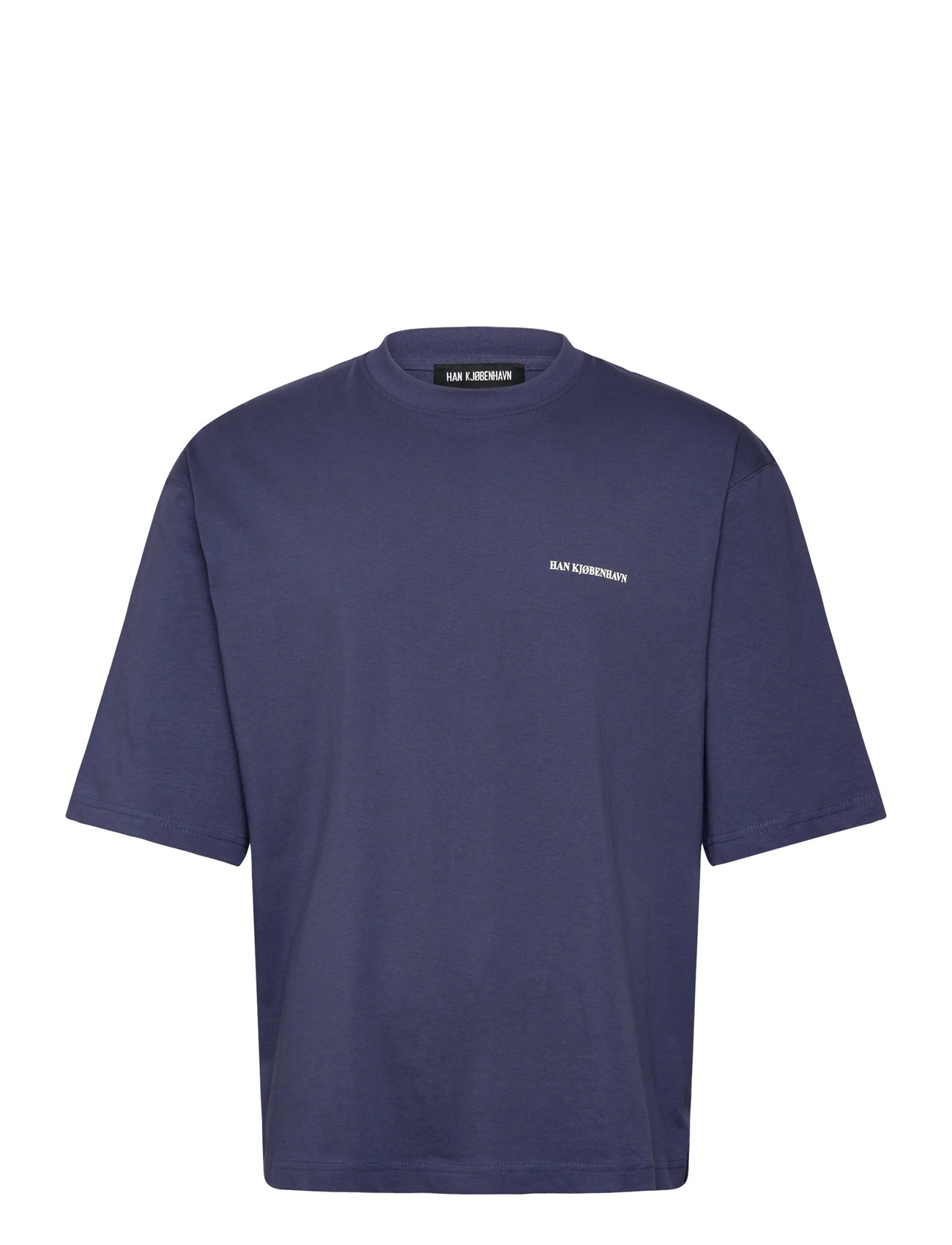 HAN Kjøbenhavn Oversized Tee, M, Navy, T-Shirts > Kortærmede, Herre