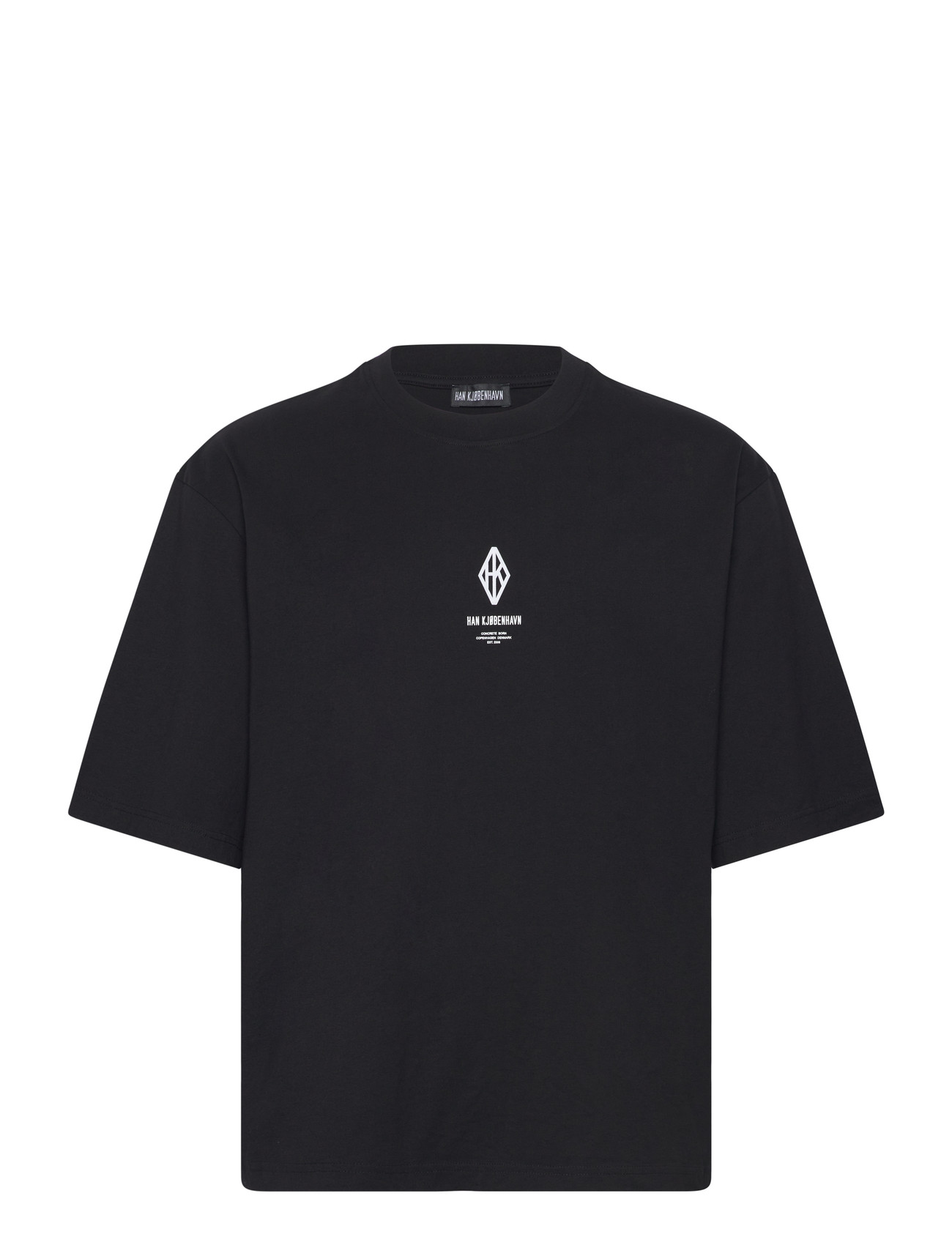 HAN Kjøbenhavn Diamond Loose Tee, L, Black, T-Shirts > Kortærmede, Herre